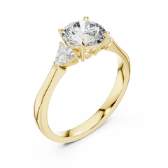 Marquise Trillion Trinity Ring