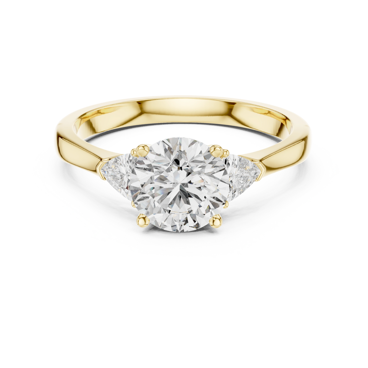 Marquise Trillion Trinity Ring