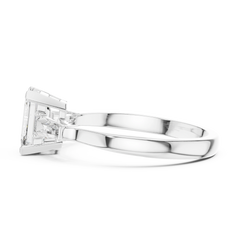 Emerald Tapered Baguette Ring