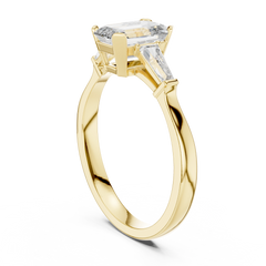 Emerald Tapered Baguette Ring