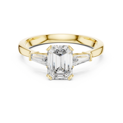 Emerald Tapered Baguette Ring