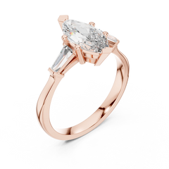 Marquise Tapered Baguette Ring