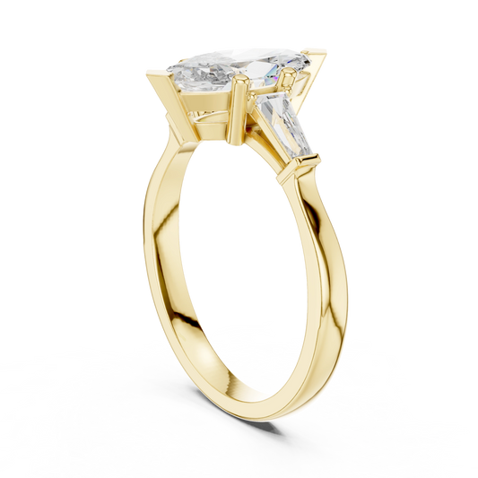 Marquise Tapered Baguette Ring
