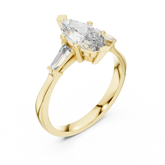 Marquise Tapered Baguette Ring