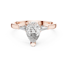 Pear Tapered Baguette Ring