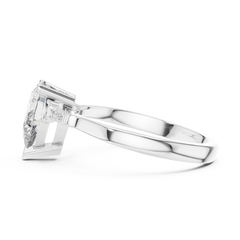 Pear Tapered Baguette Ring