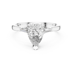 Pear Tapered Baguette Ring
