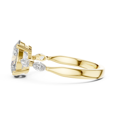 Oval Marquise Cluster Vine Ring
