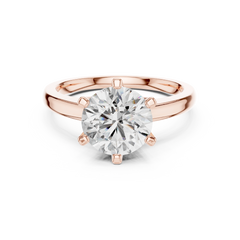 Round Six-Prong Solitaire Ring