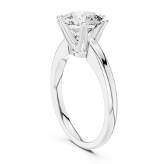 Round Six-Prong Solitaire Ring