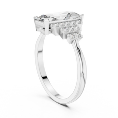 Emerald Radiant Gatsby Statement Ring