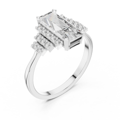 Emerald Radiant Gatsby Statement Ring