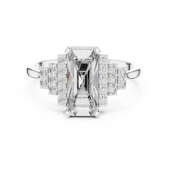 Emerald Radiant Gatsby Statement Ring