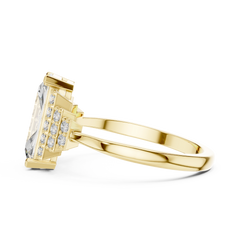 Emerald Radiant Gatsby Statement Ring