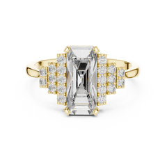 Emerald Radiant Gatsby Statement Ring