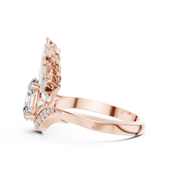 Oval Radiant Sunburst Tiara Ring