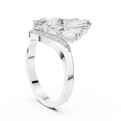 Oval Radiant Sunburst Tiara Ring
