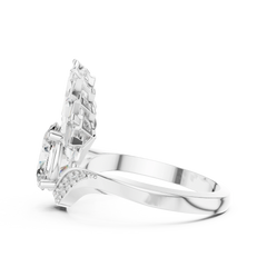 Oval Radiant Sunburst Tiara Ring