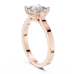 Princess Solitaire Classic Gold Ring
