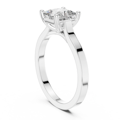 Princess Solitaire Classic Gold Ring