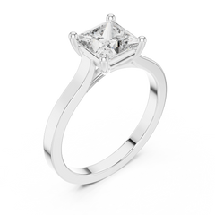 Princess Solitaire Classic Gold Ring