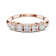 Aurevia Royal Princess 5-Stone Diamond Ring