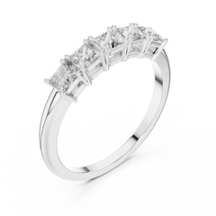 Aurevia Royal Princess 5-Stone Diamond Ring