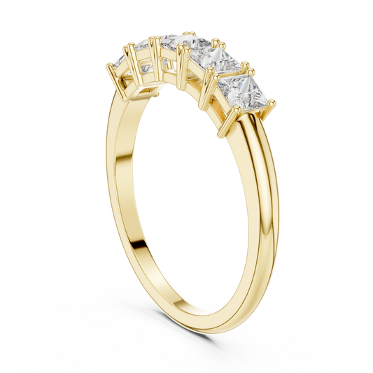 Aurevia Royal Princess 5-Stone Diamond Ring