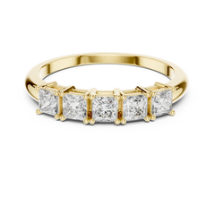 Aurevia Royal Princess 5-Stone Diamond Ring