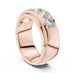 Sovereign Round Channel 5-Stone Band