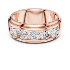Sovereign Round Channel 5-Stone Band