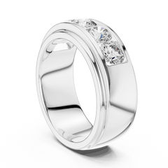 Sovereign Round Channel 5-Stone Band