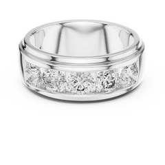Sovereign Round Channel 5-Stone Band