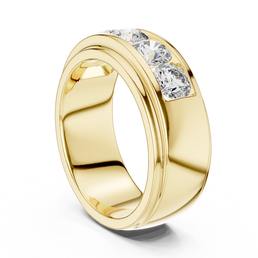 Sovereign Round Channel 5-Stone Band