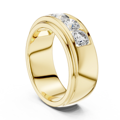 Sovereign Round Channel 5-Stone Band