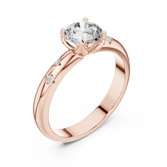 Celestial Round Star-Set Solitaire