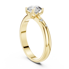 Celestial Round Star-Set Solitaire