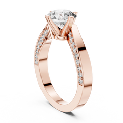Contemporary Round Asymmetrical Bypass Ring
