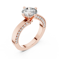 Contemporary Round Asymmetrical Bypass Ring