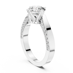 Contemporary Round Asymmetrical Bypass Ring