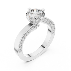 Contemporary Round Asymmetrical Bypass Ring