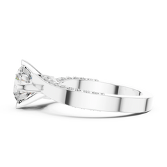Contemporary Round Asymmetrical Bypass Ring
