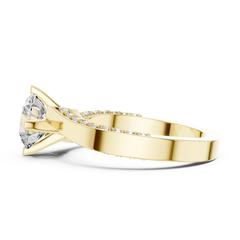 Contemporary Round Asymmetrical Bypass Ring