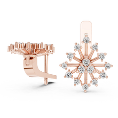 Aurevia Celestial Starburst Diamond Earrings