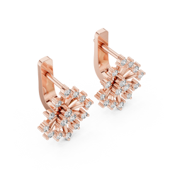 Aurevia Celestial Starburst Diamond Earrings