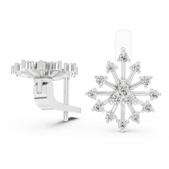Aurevia Celestial Starburst Diamond Earrings
