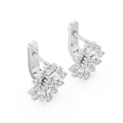 Aurevia Celestial Starburst Diamond Earrings