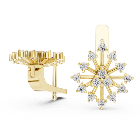Celestial Starburst Diamond Earrings