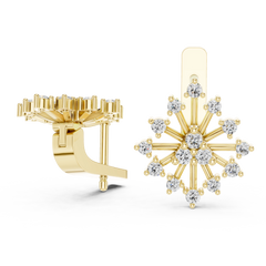 Aurevia Celestial Starburst Diamond Earrings