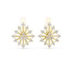 Aurevia Celestial Starburst Diamond Earrings